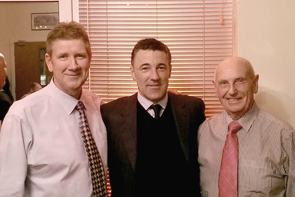 Gary & Ray with Dean Saunders ex-Welsh international footballer