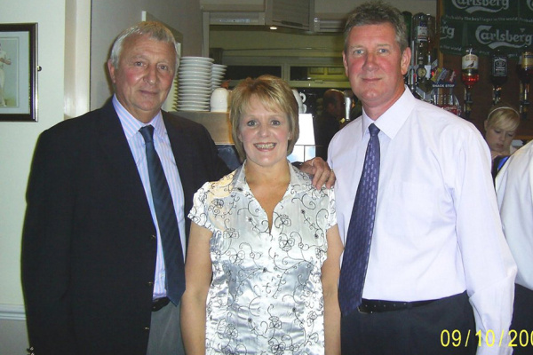 Gary and Jan with ex England footballer Mike Summerbee